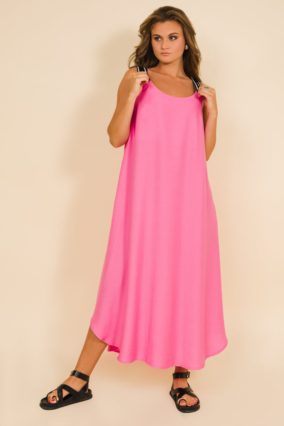 AMNESIA Utica šaty pink