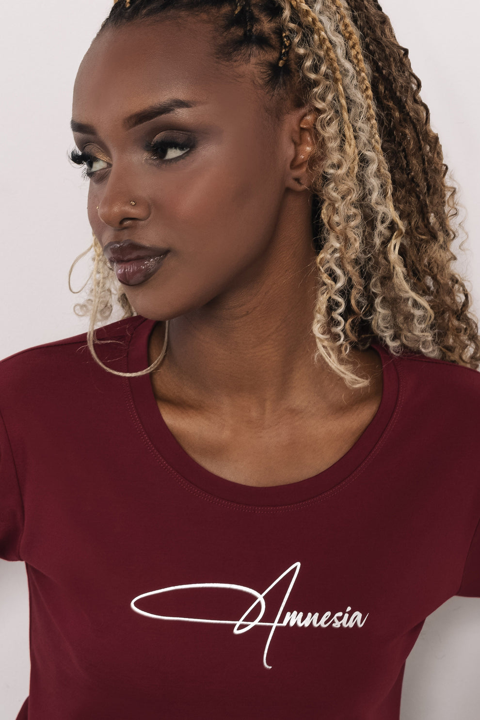 AMNESIA T-tričko bordový