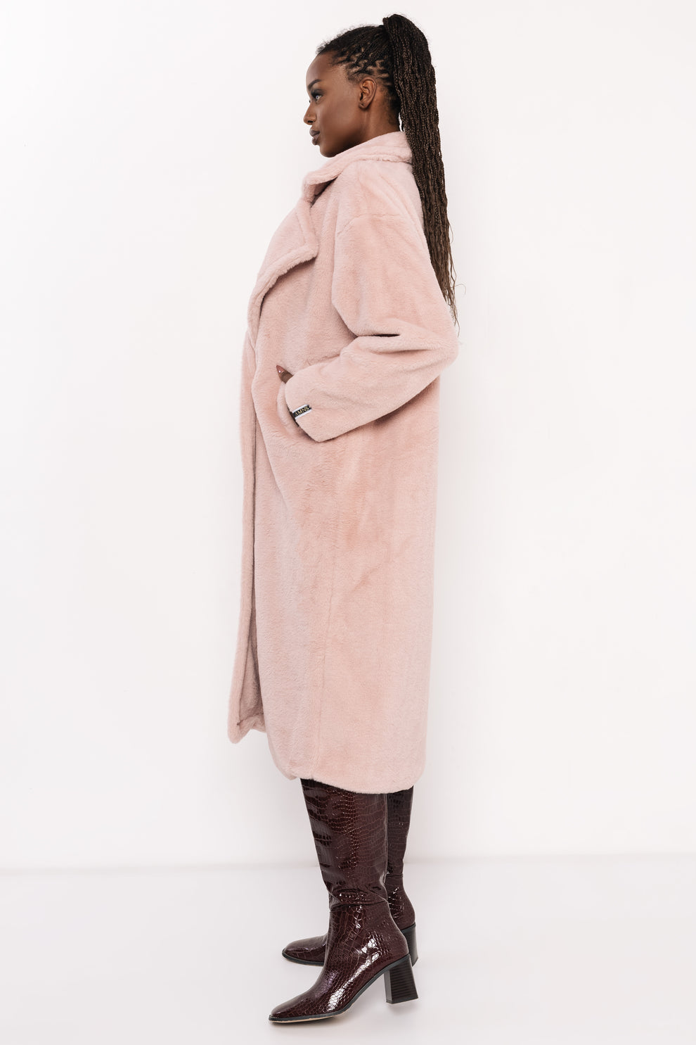 AMNESIA Floris kabát púdrový