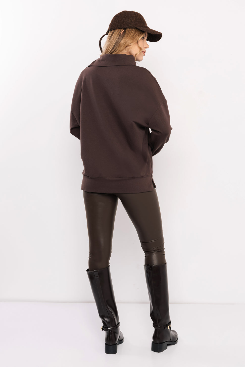 AMNESIA Sanka tunika hnedá