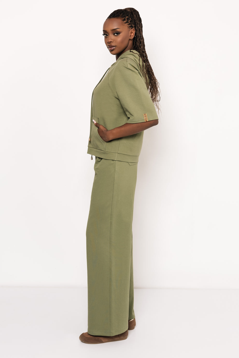 AMNESIA Satosi top khaki