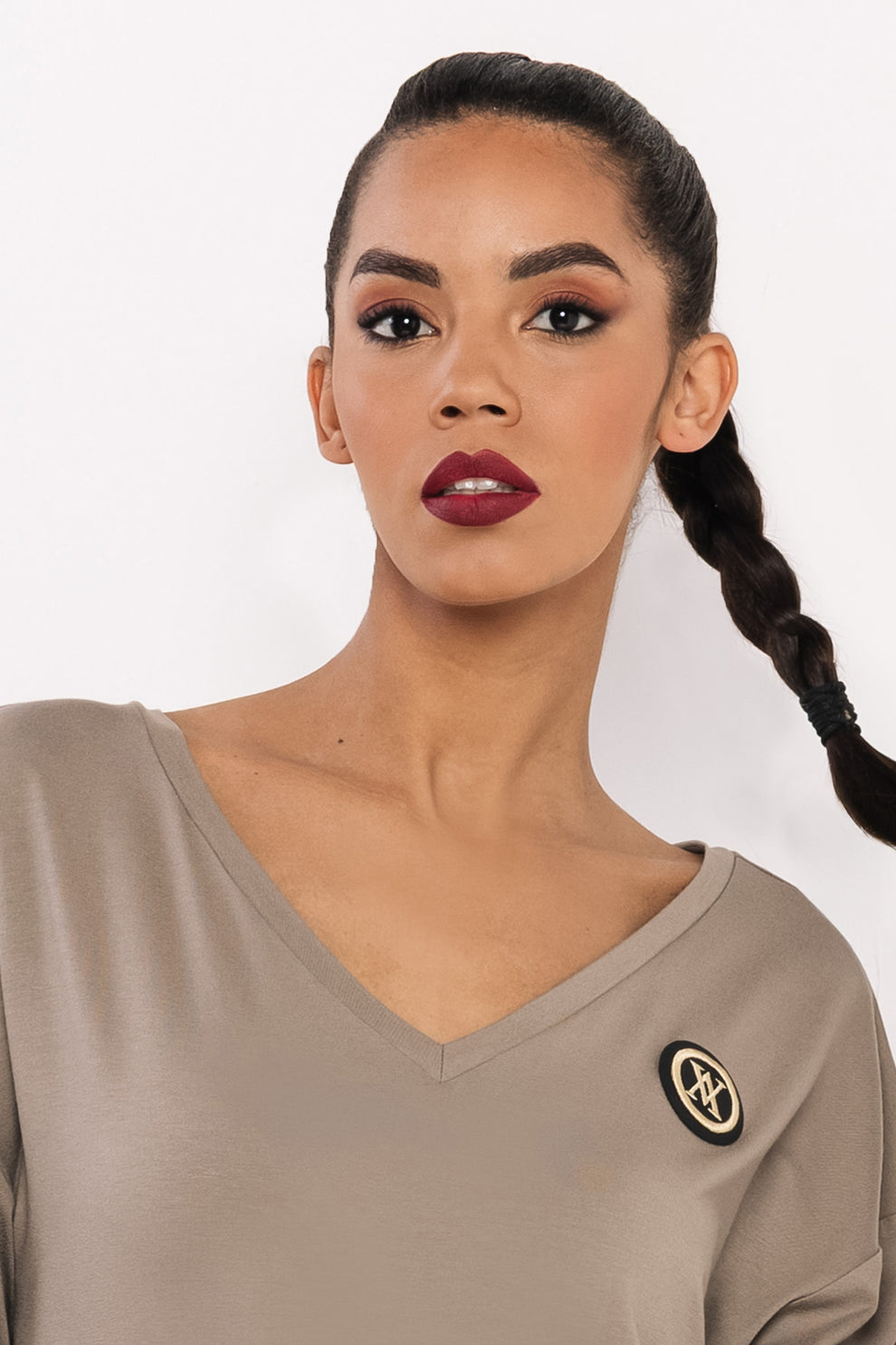 AMNESIA Diol tunika hnedá