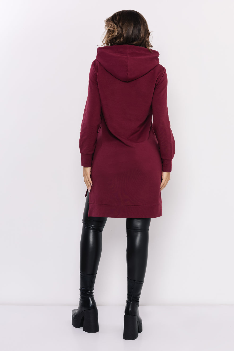 AMNESIA Csöre tunika bordová