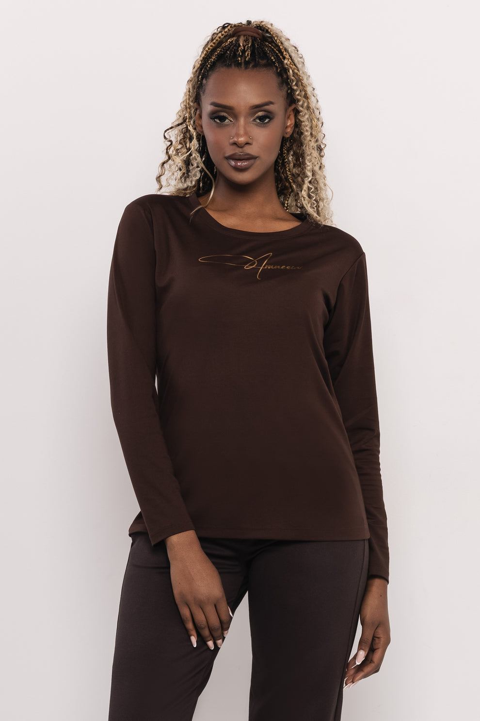 AMNESIA T-tričko hnedý