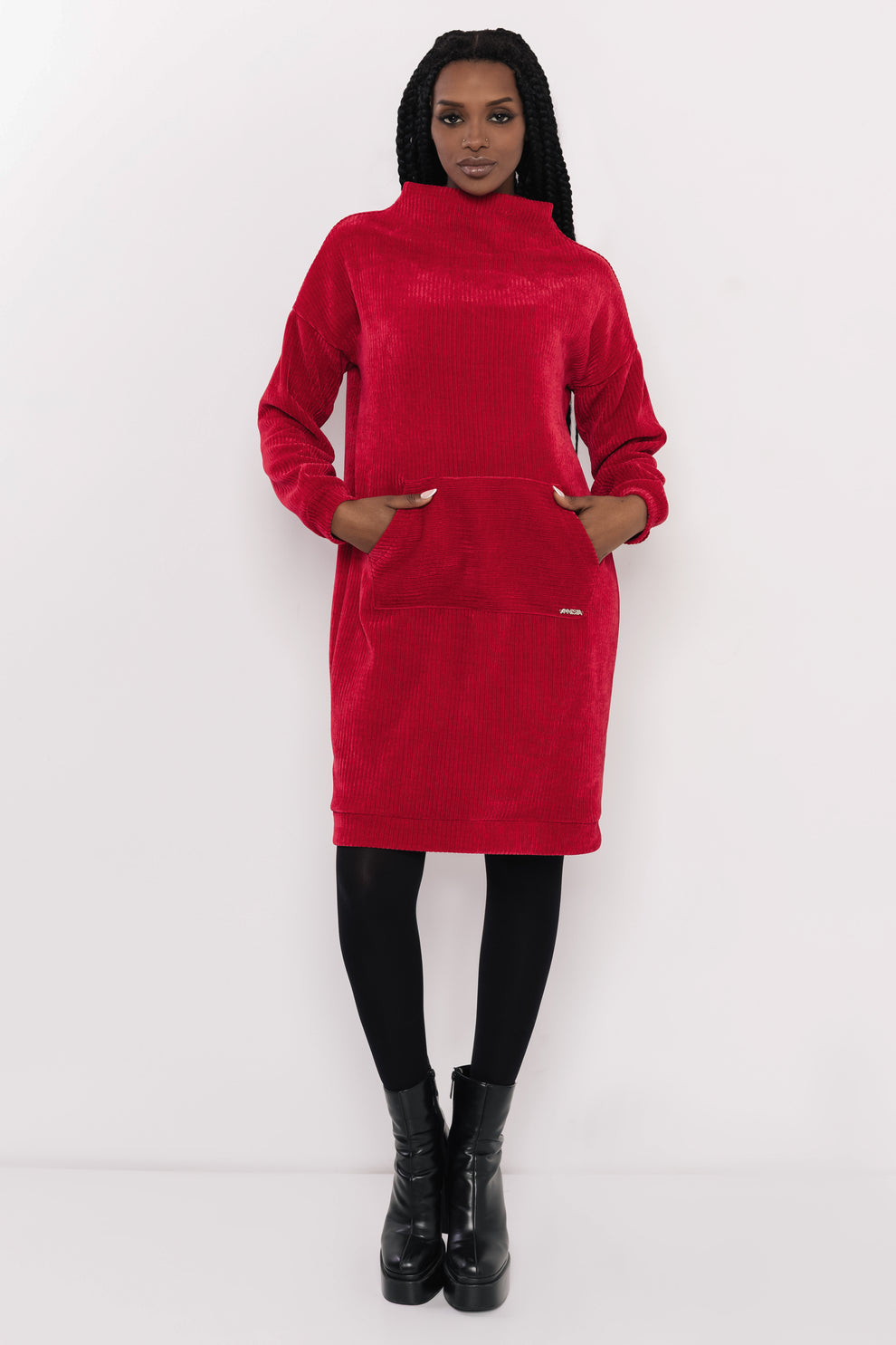 AMNESIA Volin šaty červené