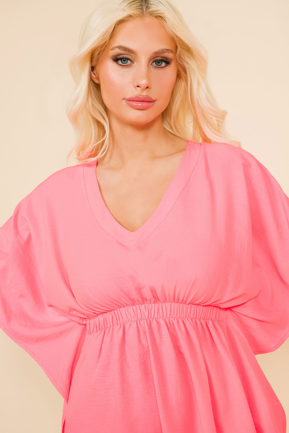 AMNESIA Kafka šaty pink