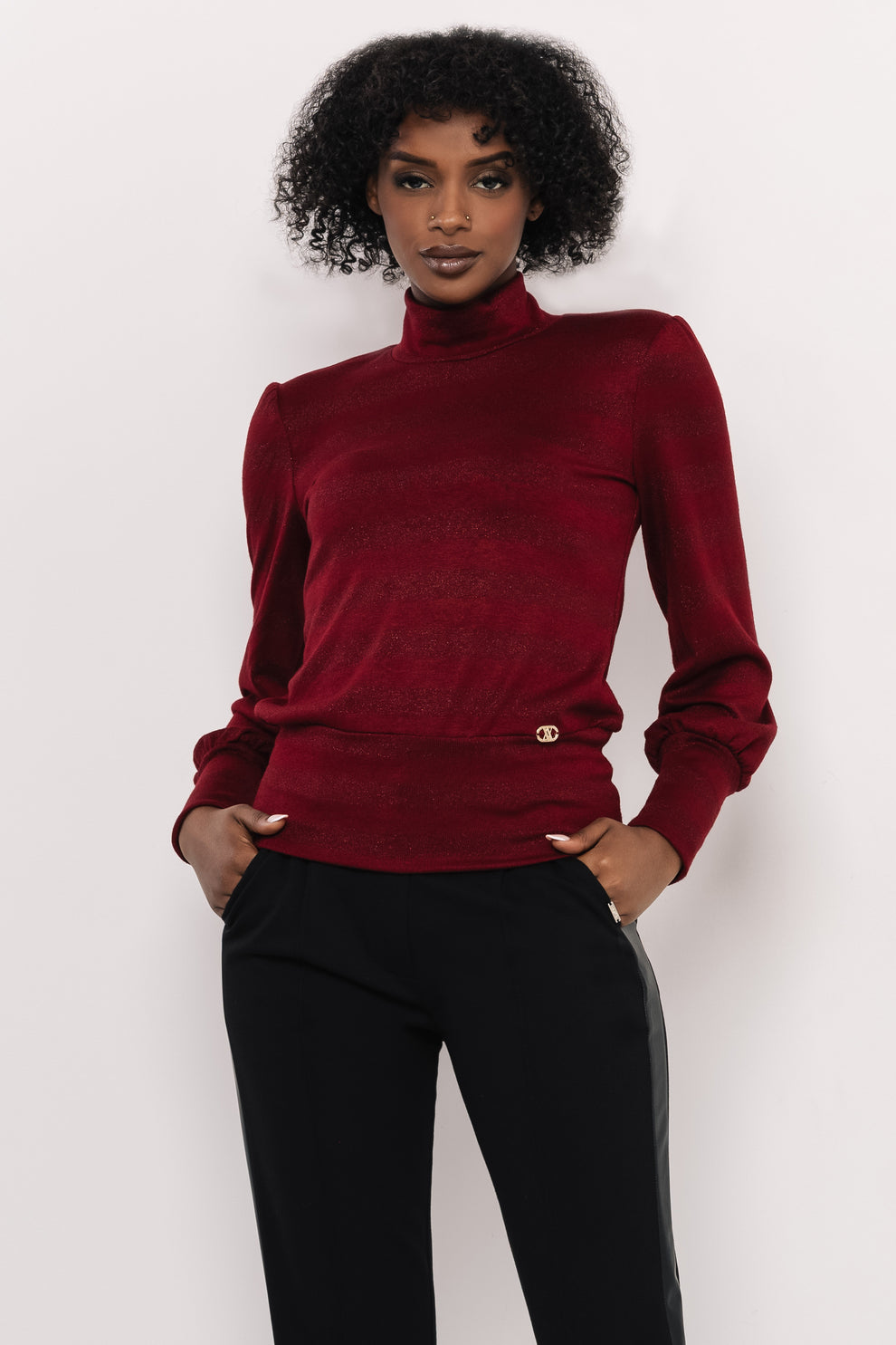 AMNESIA Elodi top bordový