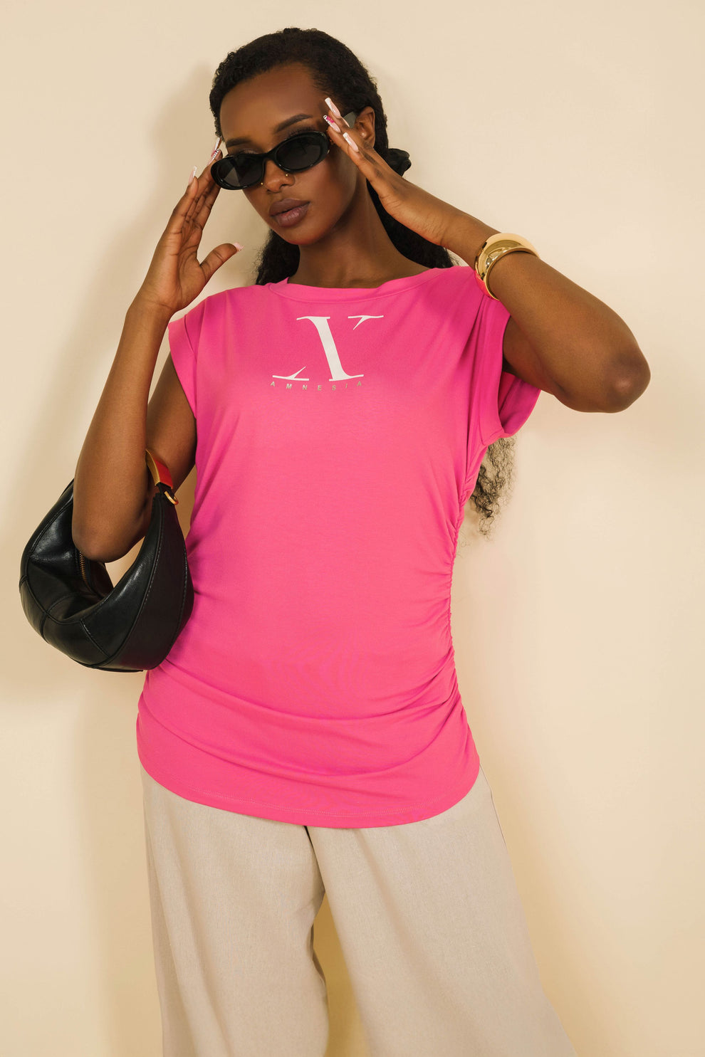 AMNESIA Barbara tričko pink