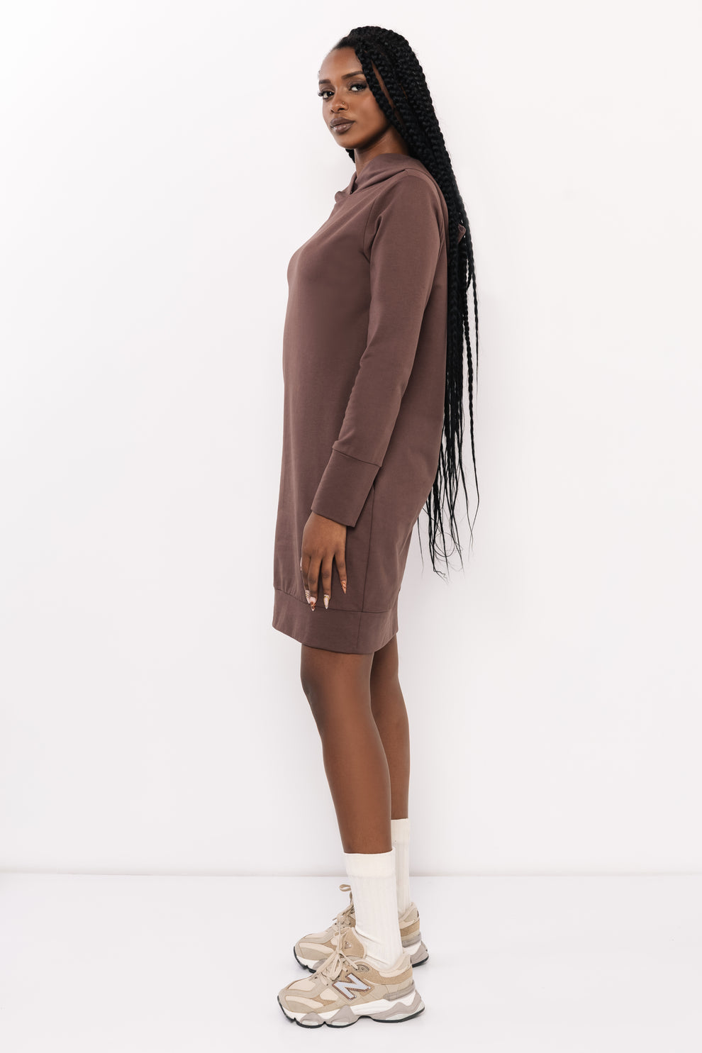 AMNESIA Rekame šaty hnedé