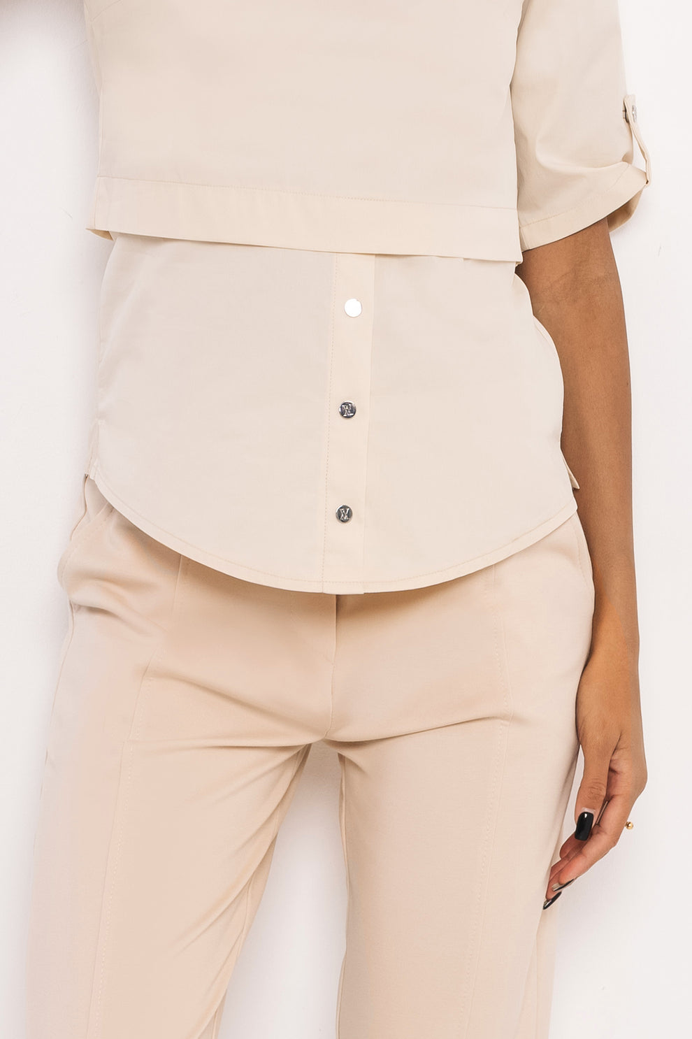 AMNESIA Banola top béžový