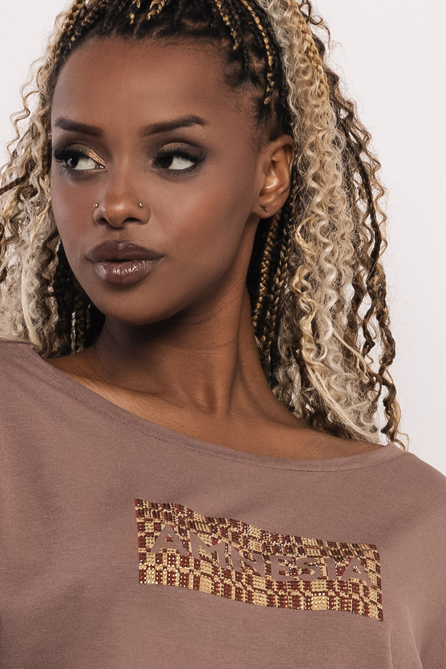 AMNESIA Falun tričko hnedé