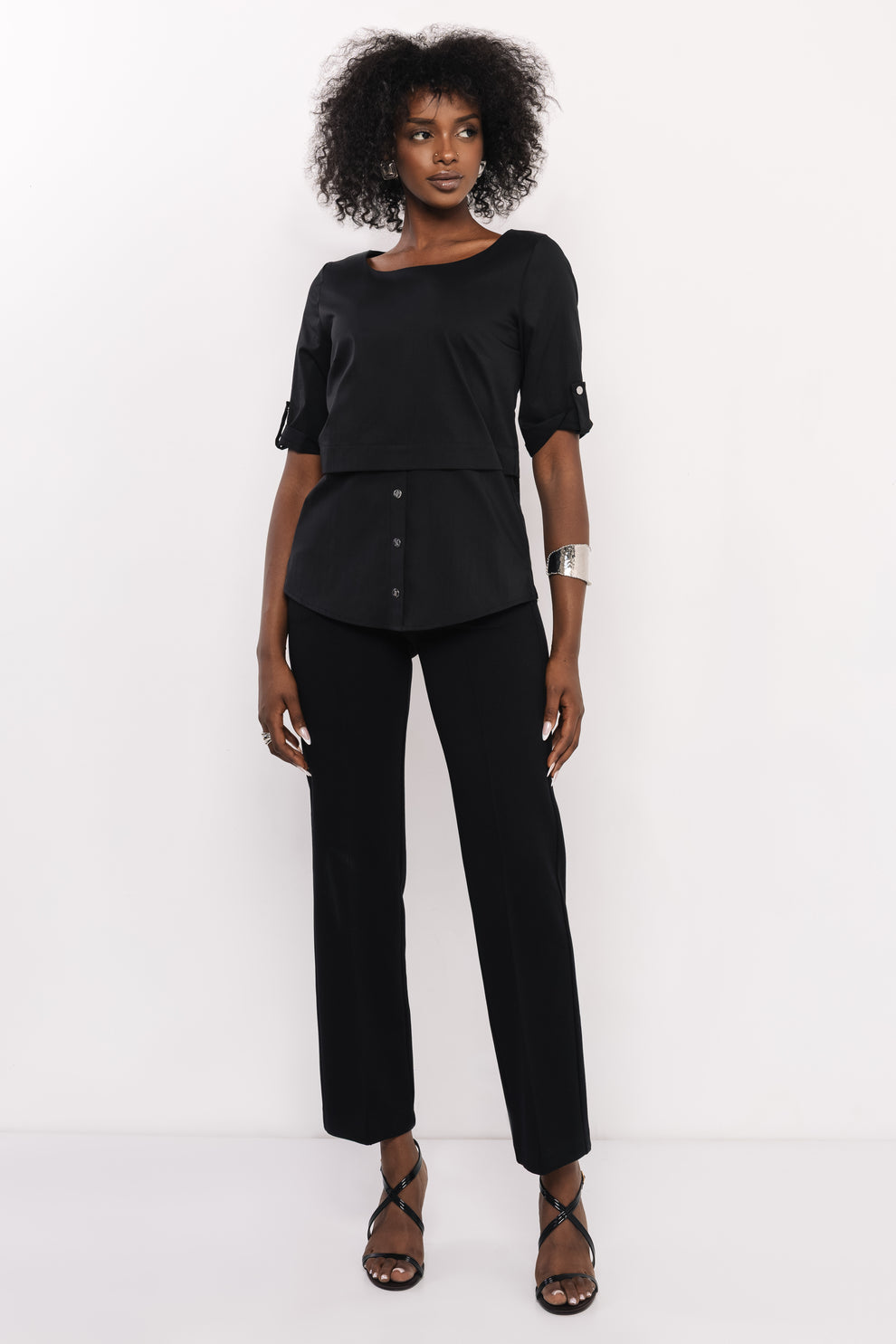 AMNESIA Banola top čierny